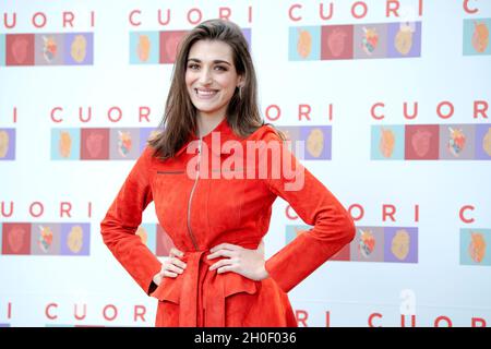 Pilar Fogliati assistant au photocall de Cuori à la Casa del Cinema, Rome Banque D'Images