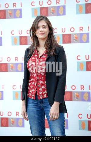 Neva Leoni assistant à la photocall de Cuori à la Casa del Cinema, Rome Banque D'Images