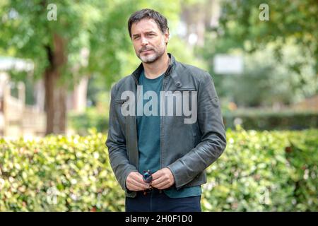 Daniele Pecci assistant au photocall de Cuori à la Casa del Cinema, Rome Banque D'Images