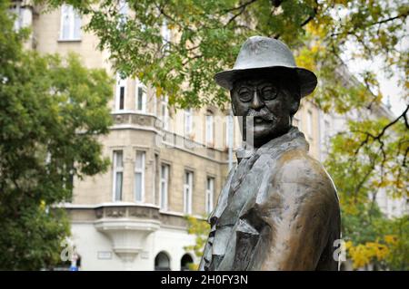 Statue d'Imre Nagy à Budapest, Hongrie Banque D'Images