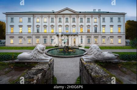 Fontaine Pegasus au Palais Mirabell - Salzbourg, Autriche Banque D'Images