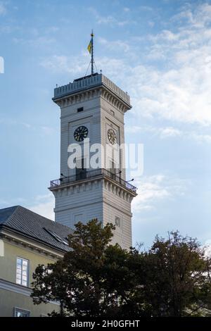 Tour de la mairie de Lviv - Lviv, Ukraine Banque D'Images
