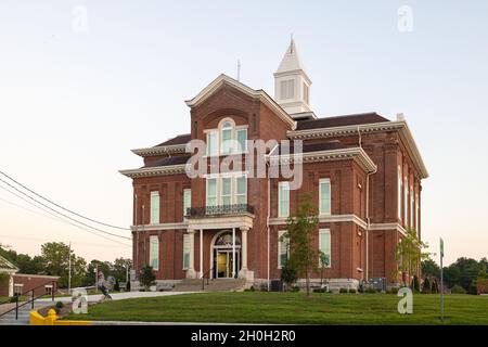 Clinton, Kentucky, États-Unis - 24 août 2021 : le palais de justice du comté de Hickman. Banque D'Images