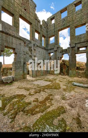 CENTUM Cellas, villa romaine, 1er siècle après J.-C., village du Mont de Santo Antao, Belmonte, quartier de Castelo Branco, Beira, Portugal Banque D'Images