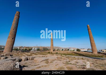 Musalla minarets de Herat, Herat, Afghanistan Banque D'Images