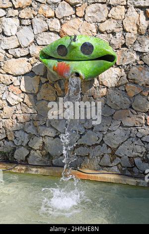 Joan Miro, Fontaine, Fondation Maeght, Musée d'Art contemporain, Saint-Paul de Vence, Département Alpes-Maritimes, Provence-Alpes-Côte d'Azur Banque D'Images
