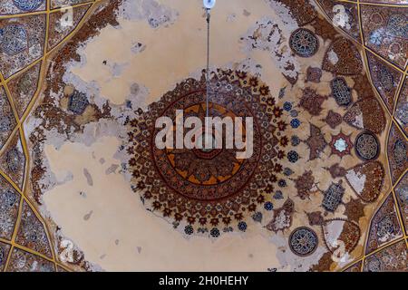 Magnifique intérieur du sanctuaire de Shahzada Abdullah, Herat, Afghanistan Banque D'Images