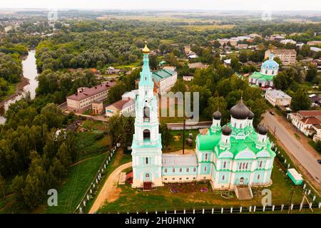 Église de la Trinité à Yaransk, Russie, vue aérienne Banque D'Images