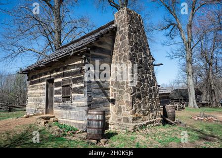 Abraham Lincoln Boyhood Cabin - Indiana Banque D'Images