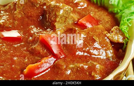 Curry de Mutton de chemin de fer - Indian Railways pendant le Raj britannique Banque D'Images