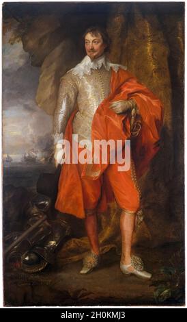 Robert Rich (1587-1658), deuxième comte de Warwick, peinture d'Anthony van Dyck, 1632-1635 Banque D'Images