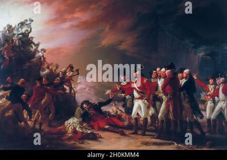 La Sortie faite par la garnison de Gibraltar, peinture de John Trumbull, 1789 Banque D'Images