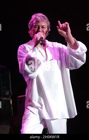 Como Italie 2004-07-13: Monster of Rock , concert live de The Deep Purple ,Jan Gillan pendant le concert Banque D'Images