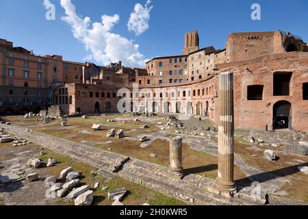 Forum et marché de Trajan, Rome, Italie Banque D'Images