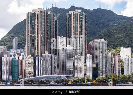 Logement privé de Hong Kong - Ouest Banque D'Images