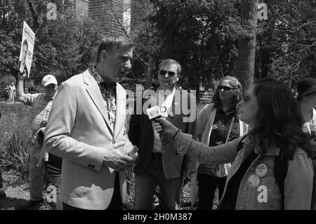 Maxime Bernier à un rassemblement de la liberté à Toronto Banque D'Images