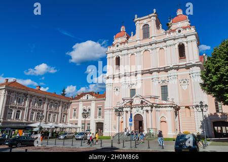 VILNIUS, LITUANIE - 15 AOÛT 2016 : Eglise de Saint Casimir à Vilnius, Lituanie Banque D'Images