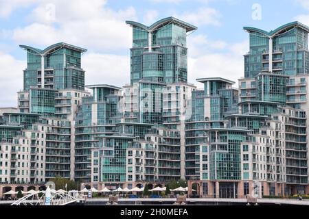 St George Wharf, Londres, Royaume-Uni Banque D'Images