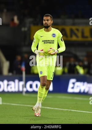 Robert Sanchez de Brighton lors du match de la Premier League entre Crystal Palace et Brighton & Hove Albion à Selhurst Park, Londres, Royaume-Uni - 27 septembre 2021 - usage éditorial uniquement.Pas de merchandising.Pour les images de football, les restrictions FA et Premier League s'appliquent inc. Aucune utilisation Internet/mobile sans licence FAPL - pour plus de détails, contactez football Dataco Banque D'Images