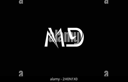 LETTRES LOGO MG AVEC EFFET D'ESPACE NÉGATIF POUR L'UTILISATION D'ILLUSTRATION Illustration de Vecteur