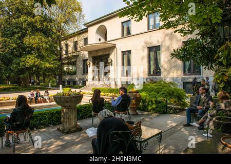 ITALIE.LOMBARDIE.MILAN.LA VILLA NECCHI CAMPIGLIO, VIA MOZART Banque D'Images