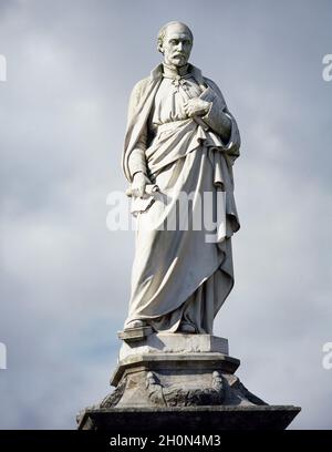 Saint Ignace de Loyola (1491-1556).Prêtre catholique espagnol, cofondateur de la Société de Jésus (Jésuites).Sculpture.Extérieur de la basilique du TH Banque D'Images