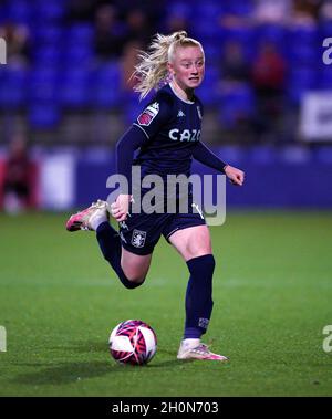 Freya Gregory d'Aston Villa pendant le match de la FA Women's League Cup Group A à Prenton Park, Birkenhead.Date de la photo: Mercredi 13 octobre 2021. Banque D'Images