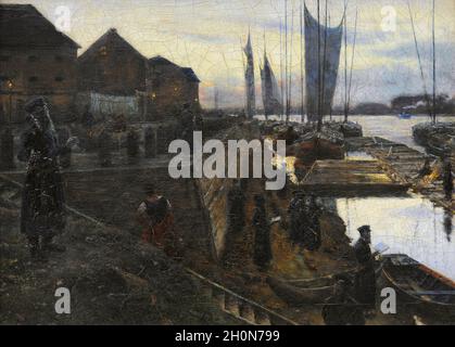 Aleksander Gierymski (1850-1901).Peintre polonais.La Fête des Trompettes, 1890.Galerie d'art polonaise du XIXe siècle (Musée Sukiennice).Musée national de Banque D'Images