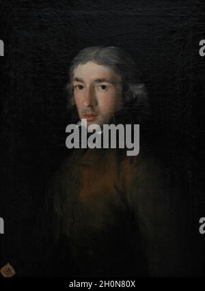 Leandro Fernandez de Moratin (1760-1828).Écrivain espagnol.Portrait de Francisco de Goya y Lucientes (1746-1828), 1799.Académie royale de San Fernando de F. Banque D'Images