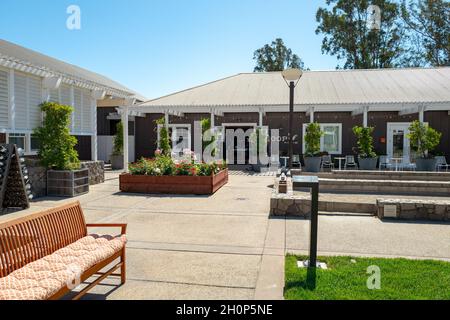 États-Unis.11 septembre 2021.Coin salon extérieur à l'hôtel Carneros Resort and Spa de Napa, Californie, 11 septembre 2021.(Photo de Sftm/Gado/Sipa USA) crédit: SIPA USA/Alay Live News Banque D'Images