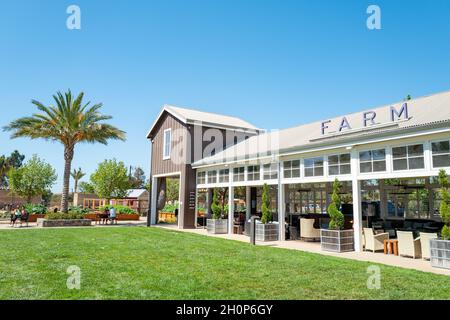 États-Unis.11 septembre 2021.Façade du restaurant de la ferme à l'hôtel Carneros Resort and Spa à Napa, Californie, 11 septembre 2021.(Photo de Sftm/Gado/Sipa USA) crédit: SIPA USA/Alay Live News Banque D'Images