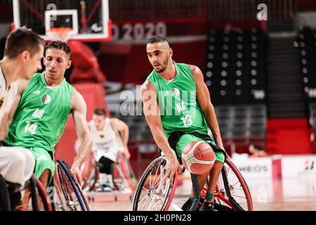 Tokyo, Japon, 29 août 2021, Jeux paralympiques de Tokyo en 2020, basketball en fauteuil roulant pour hommes.Allemagne contre Algérie.ZIDI Omar (13 ALG) Banque D'Images