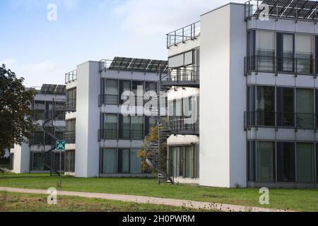 GELSENKIRCHEN, ALLEMAGNE - 17 SEPTEMBRE 2020: Centre de conférence Wissenschaftsspark Gelsenkirchen, parc de bureaux et lieu d'événement à Gelsenkirchen, Allemagne. Banque D'Images