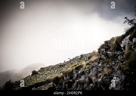 9 septembre 2017, Alto de l'Angliru, Espagne; Cyclisme, Vuelta a Espana Stage 20; Banque D'Images