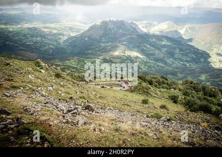 9 septembre 2017, Alto de l'Angliru, Espagne; Cyclisme, Vuelta a Espana Stage 20; Banque D'Images