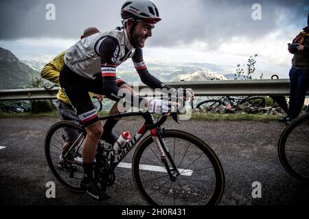 9 septembre 2017, Alto de l'Angliru, Espagne; Cyclisme, Vuelta a Espana Stage 20; Banque D'Images