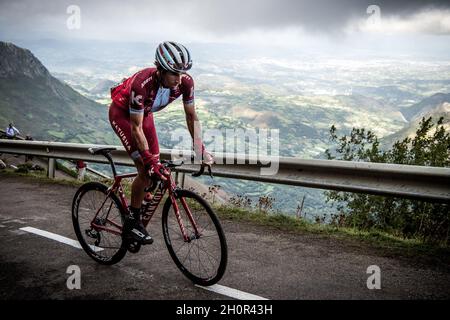 9 septembre 2017, Alto de l'Angliru, Espagne; Cyclisme, Vuelta a Espana Stage 20; Banque D'Images