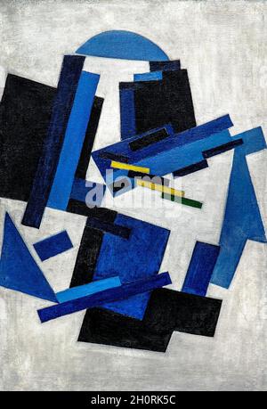 Art, art russe, Olga Vladimirovna Rozanova, 1886 – 1918, titre de l'œuvre, composition non objective, 1916, huile sur toile, cm 78,5 x 53. Banque D'Images