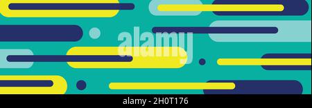 Abstraction moderne, composition composée de différentes formes arrondies de lignes en couleur - illustration vectorielle Illustration de Vecteur