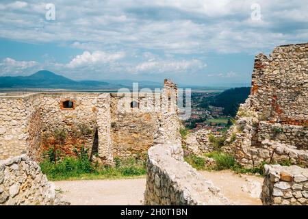 La Forteresse de Rasnov à Rasnov, Roumanie Banque D'Images