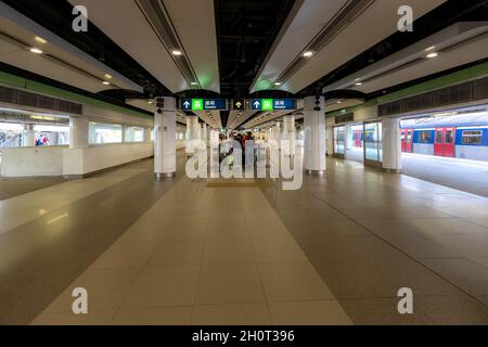 Lo Wu, Hong Kong - 05 février 2019 : le port Lo Wu (Luohu) est un point d'entrée entre la Chine continentale et Hong Kong, situé dans le district de Luohu Banque D'Images