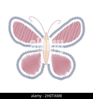 Illustration du vecteur de forme de motif papillon Illustration de Vecteur