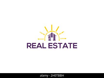 Immobilier, logement, maison, construction, immobilier,logo de bâtiment Illustration de Vecteur