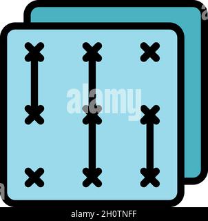 Icône de chiffrement.Icône de vecteur de chiffrement Contour isolée à plat Illustration de Vecteur