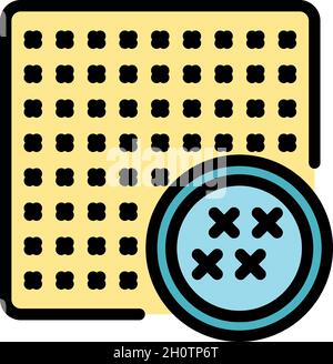 Icône de chiffrement de protection.Protection des contours icône de vecteur de chiffrement couleur isolée à plat Illustration de Vecteur