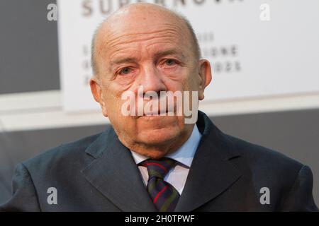 Turin, Italie.14 octobre 2021.Le juge italien et constitutionnaliste Gustavo Zagrebelsky est invité de 2021 Torino Book Fair.Credit: Marco Destefanis/Alamy Live News Banque D'Images
