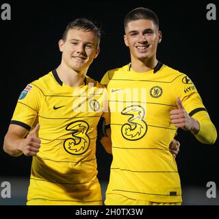 Bristol, Royaume-Uni.13 octobre 2021. Lors du match de Trophée « Papa John's » de l'EFL entre Bristol Rovers et Chelsea U21 au Memorial Stadium, Bristol, Angleterre, le 13 octobre 2021.Photo d'Andy Rowland.Crédit : Prime Media Images/Alamy Live News Banque D'Images