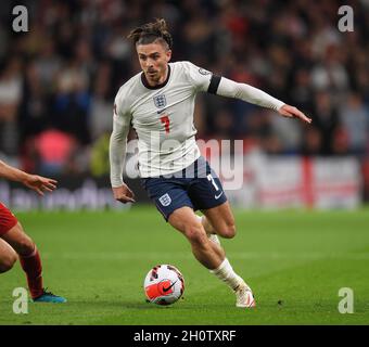 Angleterre / Hongrie - coupe du monde de la FIFA 2022 - qualifications européennes - Groupe I - Stade Wembley Jack Grealish d'Angleterre pendant le match au stade Wembley.Crédit photo : © Mark pain / Alamy Live News Banque D'Images