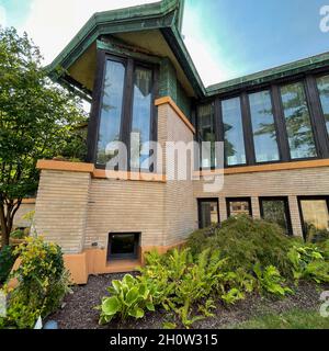 Springfield, il USA - 24 septembre 2021: Dana Thomas House a Frank Lloyd Wright a conçu la maison à Springfield, Illinois. Banque D'Images