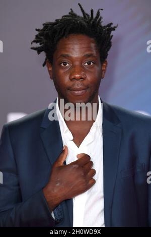 14 octobre 2021.Londres, Royaume-Uni.Makita Samba arrivée à Paris, 13ème édition du Gala du District, dans le cadre du BFI London film Festival, qui s'est tenu au Royal Festival Hall.Crédit : Doug Peters/EMPICS/Alamy Live News Banque D'Images